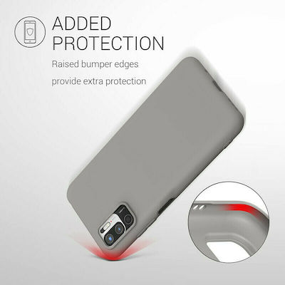 KWmobile Titanium Задна корица Силикон Titanium Grey (Redmi Note 10 5G / Poco M3 Pro) 54947.155