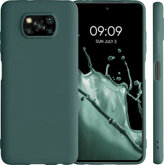 KWmobile Poco X3 Pro Back Cover Silicon Albastru Verde (Poco X3 NFC / X3 Pro)