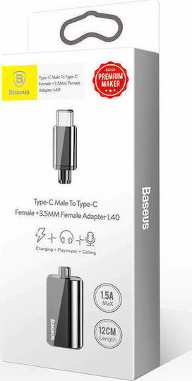 Baseus L40 USB-C Male to 3.5mm USB-C Female Converter 1 Piece