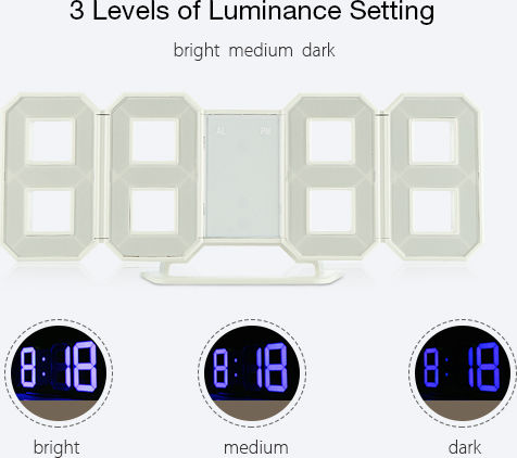 Factory Ceas De Masă Digital Led Cu Ceas Deșteptător Albastru CTK-LEDCKL-DS-6609