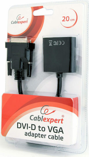 Cablexpert Μετατροπέας DVI-D male σε VGA female 1τμχ AB-DVID-VGAF-01