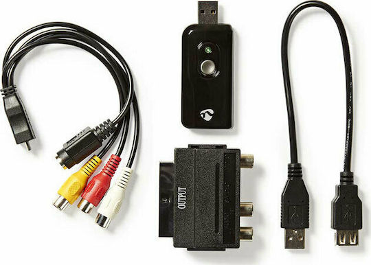 Nedis Convertor USB-A masculin în Scart masculin 1buc VGRRU100BK
