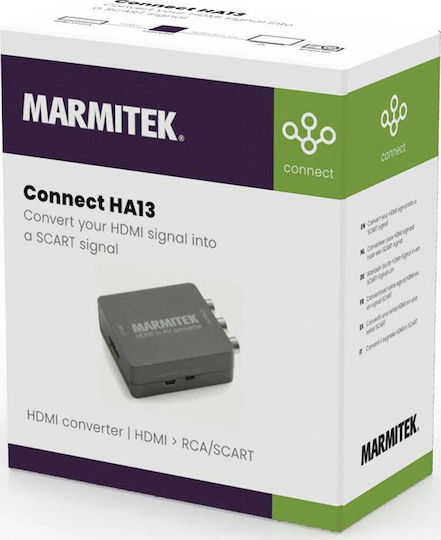 Marmitek Connect HA13 Μετατροπέας HDMI female σε RCA female Ασημί 1τμχ