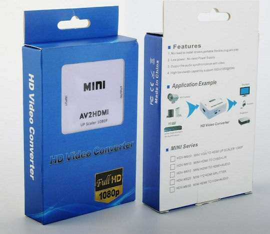 Powertech Convertor HDMI Feminin În 3.5mm / VGA Feminin Alb 1 Bucată CAB-H073