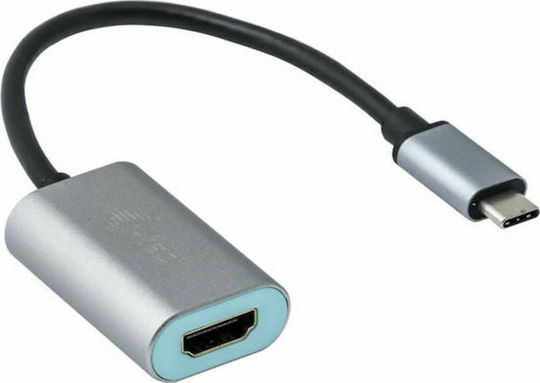 i-tec Μετατροπέας HDMI female σε USB-C male Γκρι 1τμχ C31METALHDMI60HZ