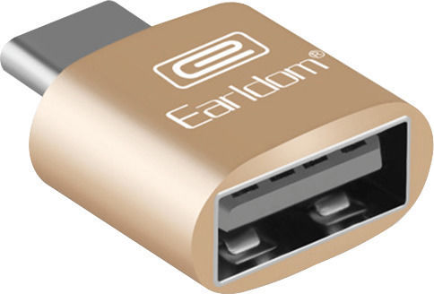 Earldom OT18 USB-C Male to USB-A Female Converter Gold 1 Piece