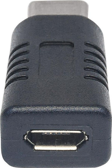 Manhattan Convertor USB-C masculin în micro USB feminin 1buc 354660