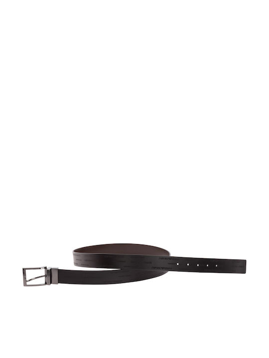 Herren Gürtel Leder Beidseitig Black / Brown