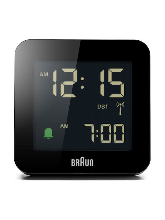 Braun BC09B-DCF Επιτραπέζιο Ψηφιακό Ρολόι LED με Ξυπνητήρι & Ραδιόφωνο Μαύρο 67018