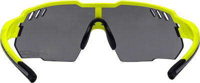 Force Cycling Glasses Amoledo with Yellow Frame & Dark Lenses