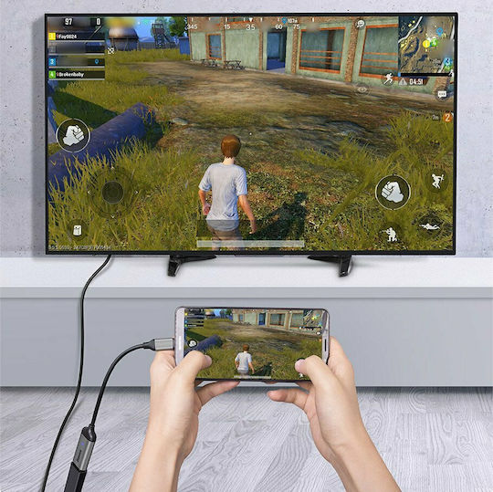 Baseus Enjoyment Series Converter USB-C male to VGA female Gray 1pcs
