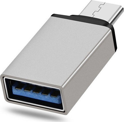 Jellico Μετατροπέας USB-C male σε USB-A female Λευκό 1τμχ