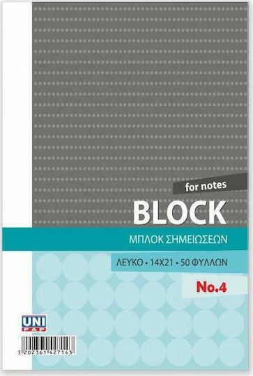 Uni Pap No4 Notebook A5 50 Sheets Various Colours