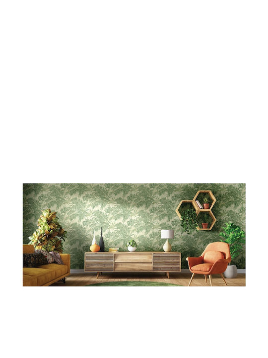 Wallpaper Materika Vinyl Green L1005xW53cm Washable