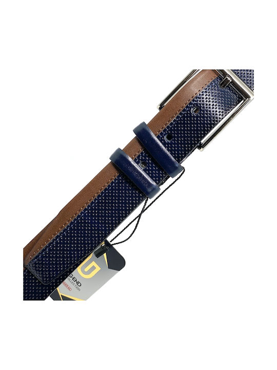 LGD-1733 Herren Gürtel Leder Marineblau