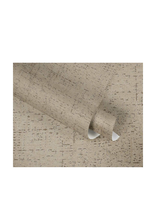 Wall Wallpaper Vinyl Beige 1005x53cm Washable