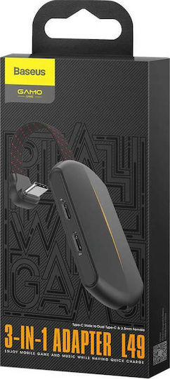 Baseus GAMO L49 Μετατροπέας USB-C male σε 3.5mm / USB-C female