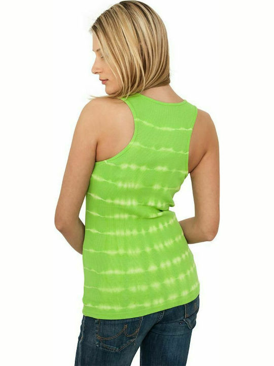 Urban Classics TB455 Women's Summer Blouse Cotton Sleeveless Green