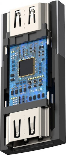 Baseus Конвертор HDMI женски към HDMI женски Черен 1бр CAFDQ-0G