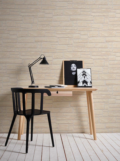 Tapete Wood Stone Vinyl Beige L1000xB53cm Waschbar 662323