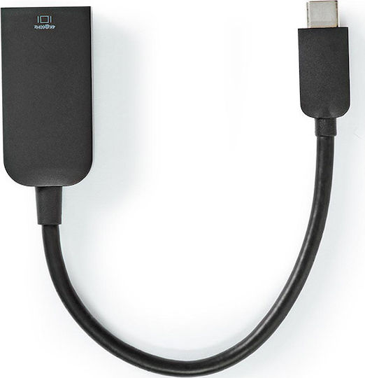Nedis Μετατροπέας USB-C male σε HDMI female 1τμχ (CCGP64652BK02)