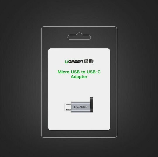 Ugreen Converter USB-C female to micro USB male Gray 1pcs 50590
