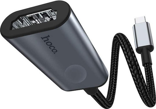 Hoco HB21 Конвертор USB-C Мъжки в HDMI Женски Сив 1 Брой