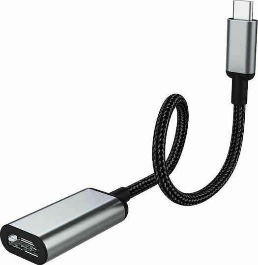 Hoco HB21 Конвертор USB-C Мъжки в HDMI Женски Сив 1 Брой