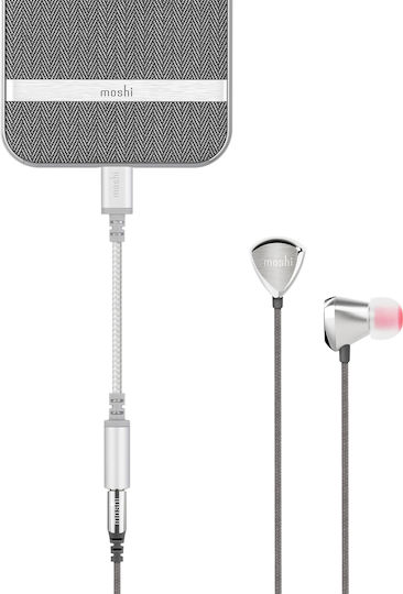 Moshi Integra Μετατροπέας Lightning male σε 3.5mm female Ασημί 1τμχ