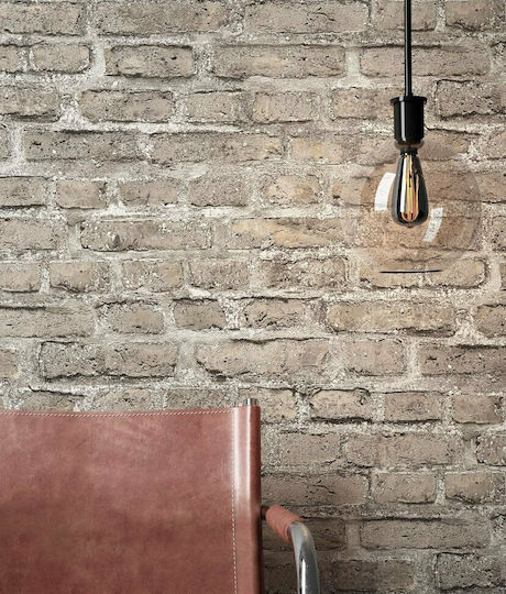 Tapete Ziegelstein Vinyl Beige L1000xB53cm Waschbar 361394