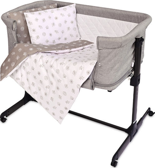 Lorelli Cradle-Park Milano with Mattress and Side Opening Grey