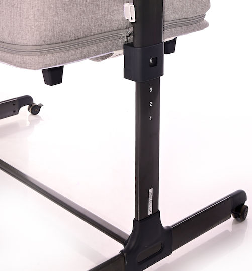 Lorelli Cradle-Park Milano with Mattress and Side Opening Grey