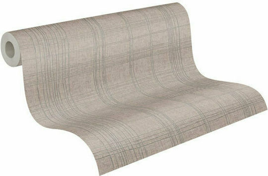 Tapet de Perete 1005x53cm Carou Vinil Bej Lavabil