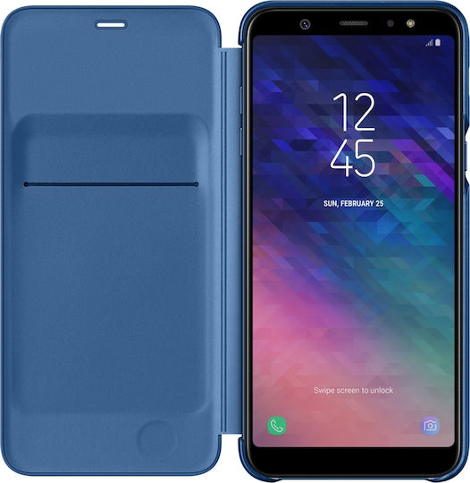 Samsung Book Synthetic Leather Blue (Galaxy A6+ 2018) WW