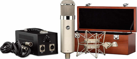 Warm Audio WA-47 Condenser Microphone XLR Shock Mounted for Vocals in Silver Color