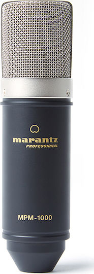 Marantz MPM-1000 Комплект Кондензаторен Микрофон XLR Настолен компютър, с амортисьори за Вокали в Черен Цвят