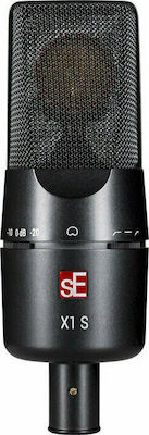 SE Electronics Condenser (Large Diaphragm) XLR Microphone X1 S Studio Bundle Shock Mounted/Clip On Mounting Voice