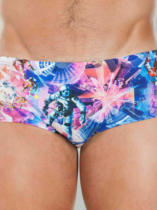 Men's Swimwear Slip Multicolour with Patterns