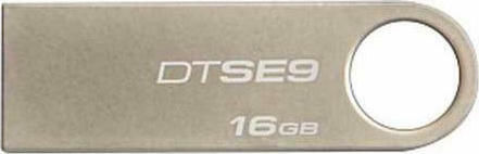 Kingston DataTraveler SE9 16GB USB 2.0 Stick Silber