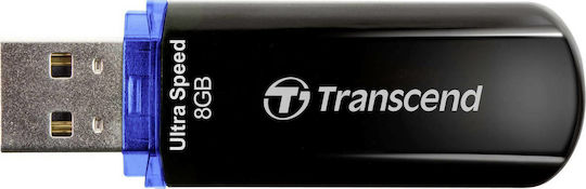 Transcend JetFlash 600 8GB USB 2.0 Stick Black