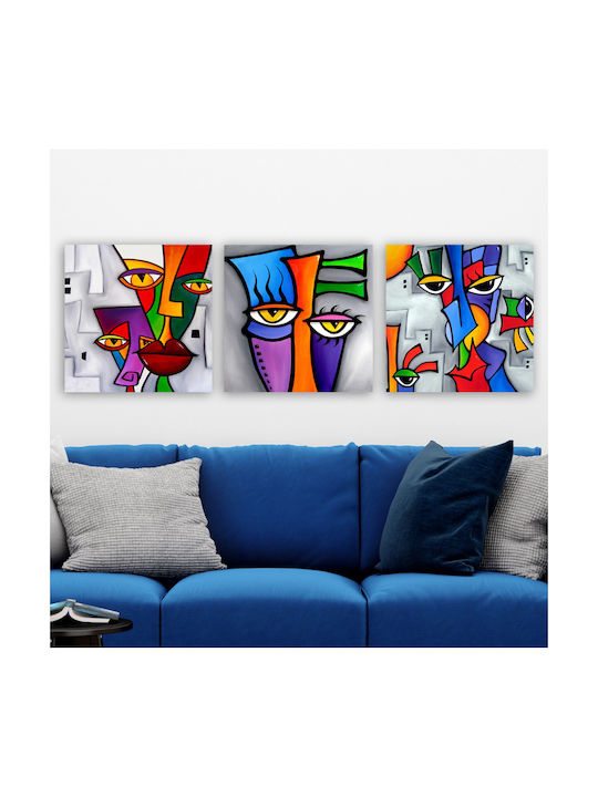 HomeMarkt Peers Canvas Painting 90x30cm