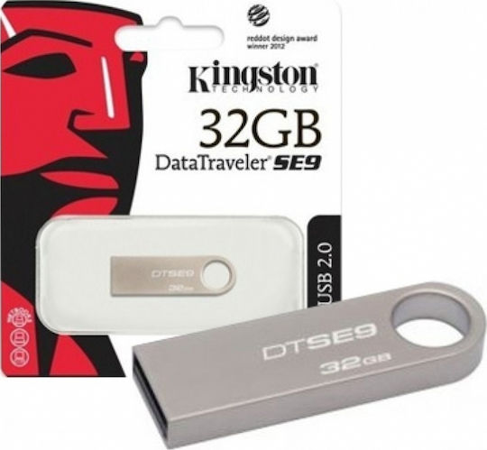 Kingston DataTraveler SE9 32GB USB 2.0 Stick Silver