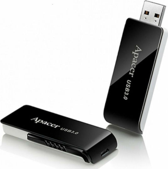 Apacer AH350 32GB USB 3.0 Stick Μαύρο