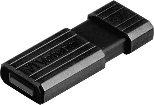 Verbatim PinStripe 8GB USB 2.0 Stick Μαύρο