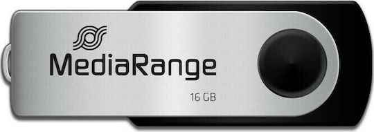 MediaRange 16GB USB 2.0 Stick Ασημί