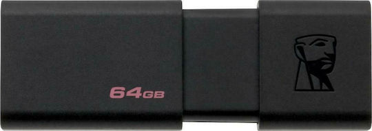 Kingston DataTraveler 100 G3 64GB USB 3.0 Стик Черен