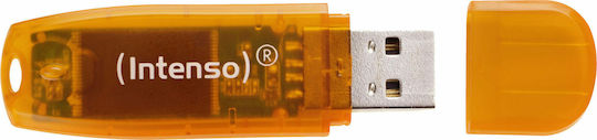 Intenso Rainbow Line 64ГБ USB 2.0 Стик Оранжев
