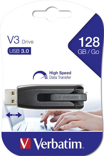 Verbatim Store 'n' Go V3 128GB USB 3.0 Stick Black