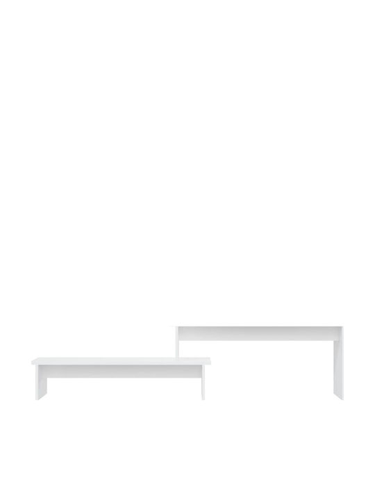 TV-Ständer Weiß M180xT30xH43cm