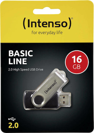Intenso Basic Line 16GB USB 2.0 Stick Silver